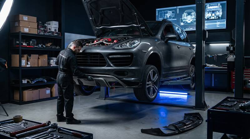 绅士漫画 保时捷Cayenne改装视频